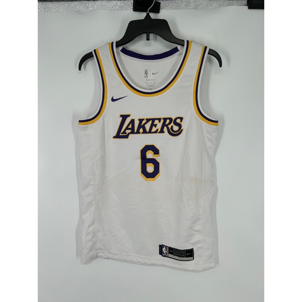 Nike Los Angeles Lakers #6 Lebron James Swingman Jersey Dri Fit 2XL‎ CW3595-103